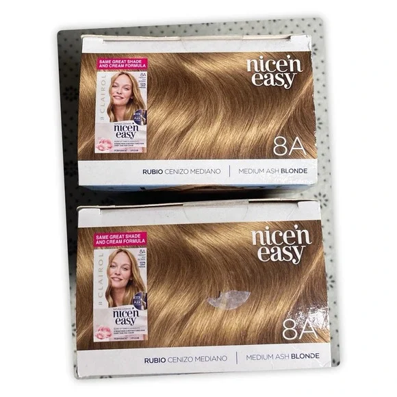 Clairol Nice'n Easy Permanent Hair Color, 8A Medium Ash, Pack Of 2 - Picture 5 of 5